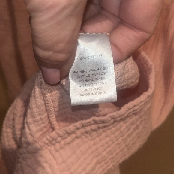 4Our Dreamers summer tiered flutter sleeveless dress size Large pale pink color - Picture 7 of 10